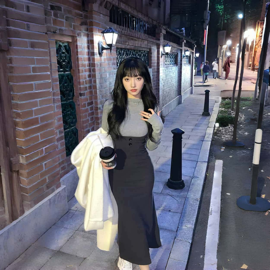 Dress rok duyung wanita rok duyung dress knit dress slim K015