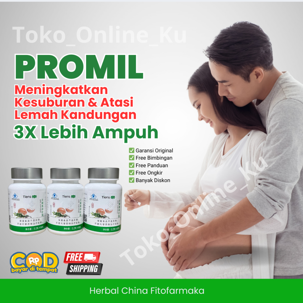 Obat Promil Meningkatkan Kesuburan dan mengatasi Lemah Kandungan Herbal Cina Fitofarmaka Halal BPOM