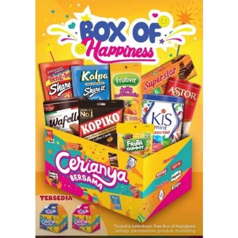 

PAKET HAMPERS MAYORA BOX OF HAPPINES PAKET LEBARAN PARCEL