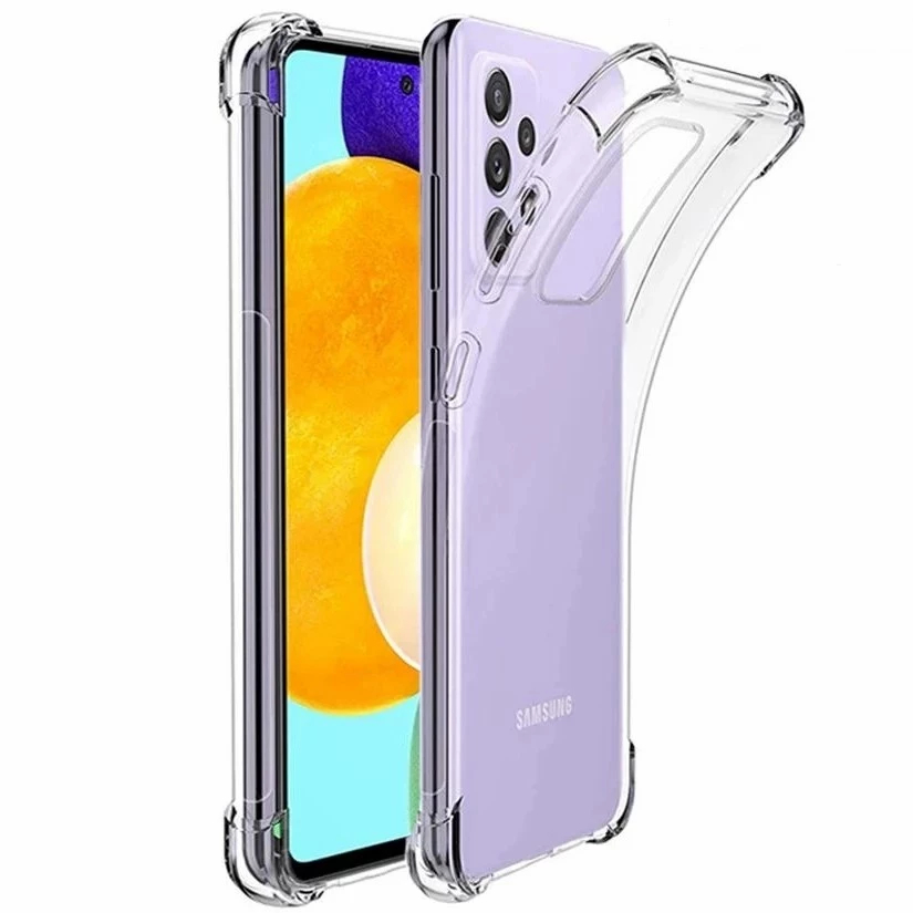 SAMSUNG GALAXY A72 CASE ANTI CRACK TRANSPARENT AIRBAG (DENGAN BUMPER)