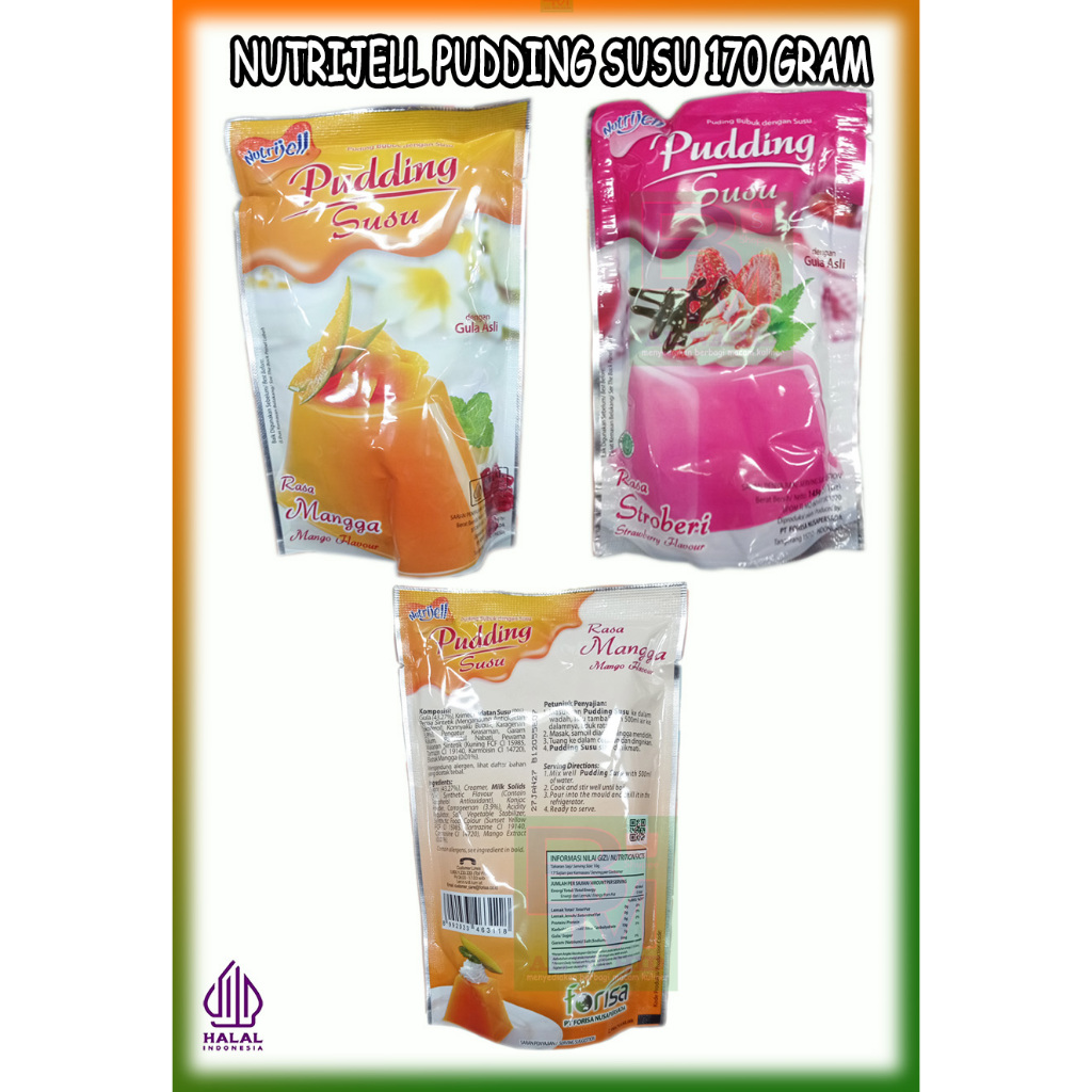 

Nutrijell Pudding Puding Susu Kemasan 170 Gram