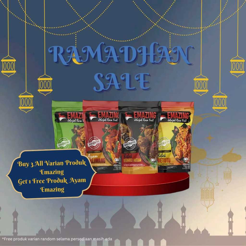 

Promo Ramadhan Sale AYAM SAHUR! Buy 3 Get 1 Ayam Emazing