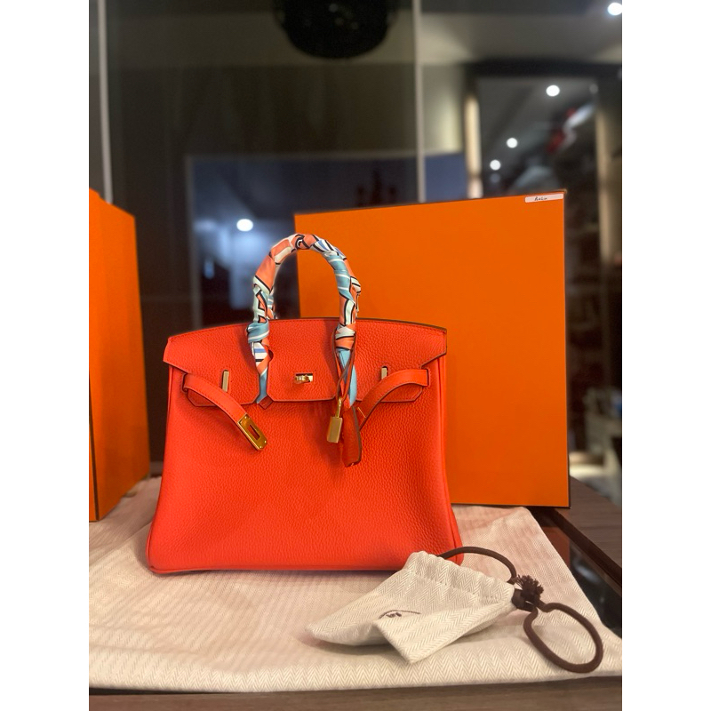 Hermes Birkin B25 GHW Full set - preloved