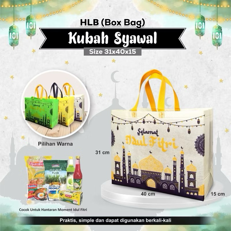 

RYAGAKO Goodie Bag Tas Spunbond 30 40 cm 15 cm Hajatan Nikahan Souvenir Lebaran Idul Fitri Tas Berkat Tas Hantaran Hamper Tahlilan Parcel Jumbo