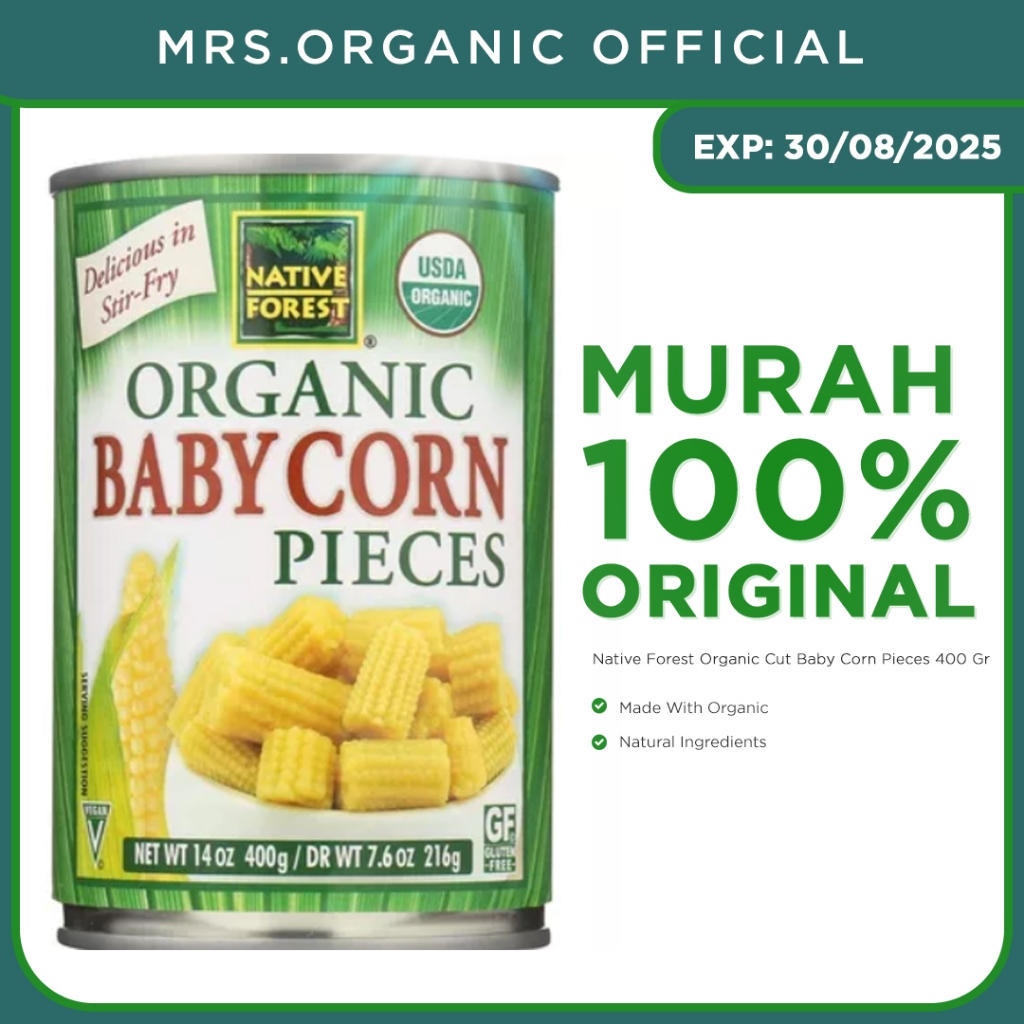 

Native Forest Organic Cut Baby Corn Pieces 400 Gr