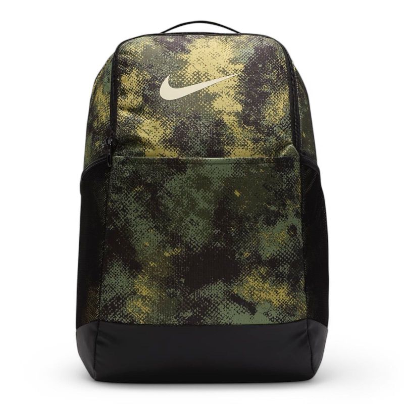 Tas Ransel Laptop Nike Brasilia 9.5 Training Backpack Oil Green - Black Coconut Milk 24L 100%Origina