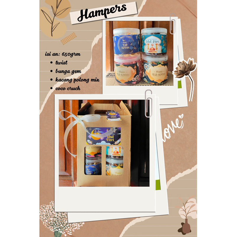 

Hampers lebaran snack isi 4 kemasan toples 650grm TERLARIS