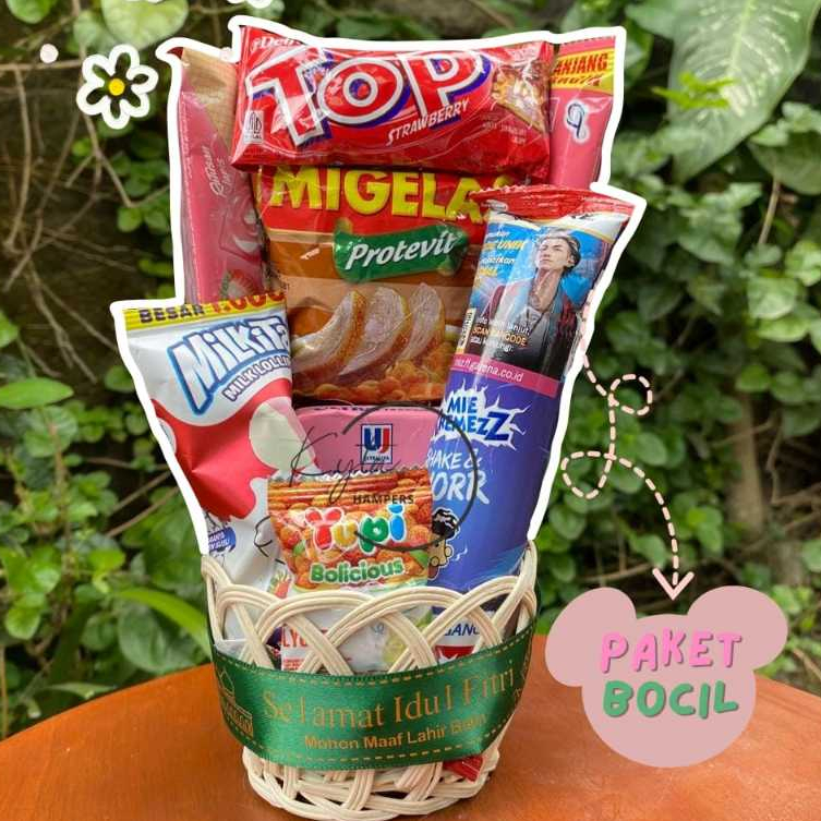 

HAMPERS PARCEL ANAK IDUL FITRI LEBARAN / PARCEL BOCIL SUPER MURAH BANDUNG / AMPAU LEBARAN ANAK