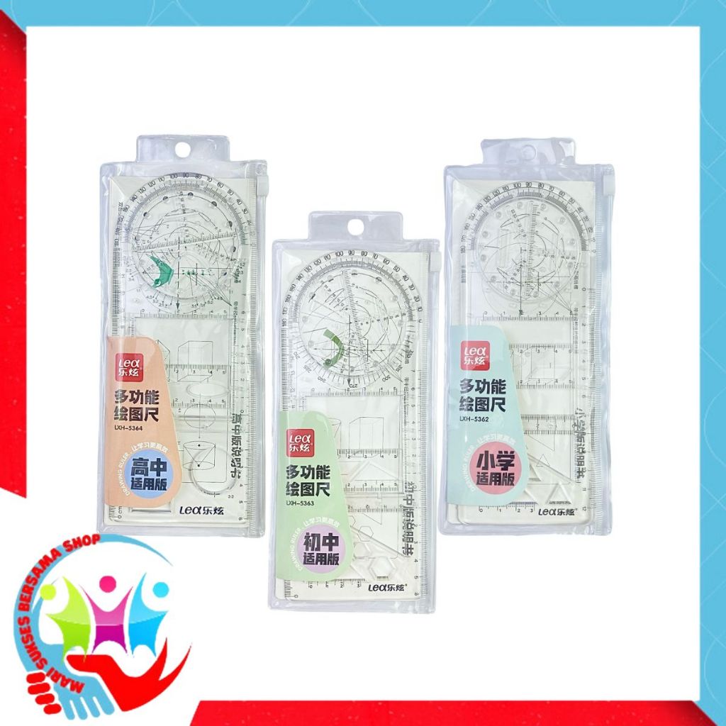 

MSBS Penggaris Busur Derajat Rotary Multifungsi Penggaris Geometri Multifunction Geometric Ruler Penggaris Busur Derajat Template Gambar Matematika Alat Ukur untuk Perlengkapan Kantor Sekolah Siswa Seni