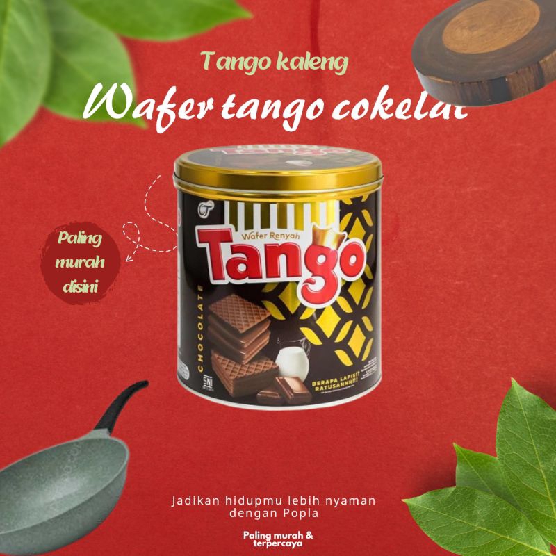 

wafer tango festive cokelat kemasan kaleng 240 gram