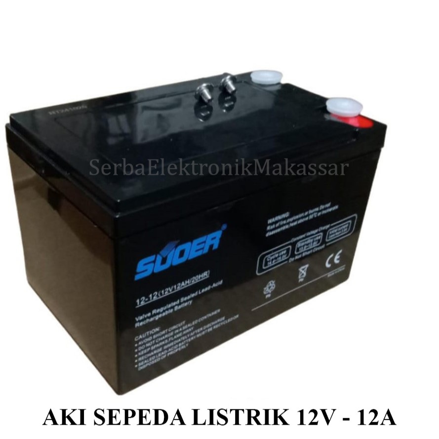 Baterai Aki Sepeda Listrik 12Volt 12Amper