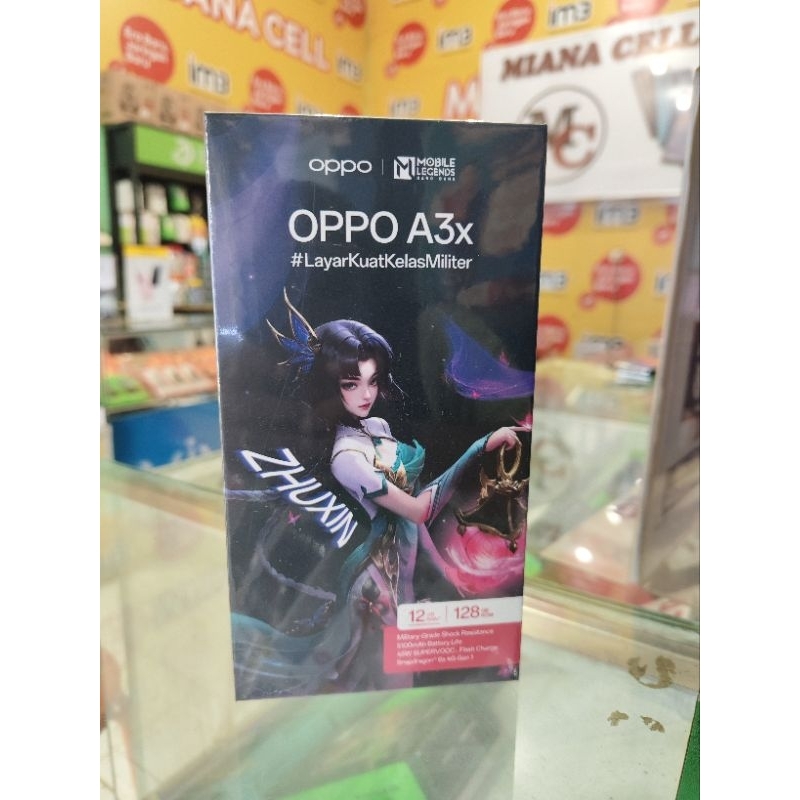 OPPO A3X ram 6+6/128gb garansi resmi
