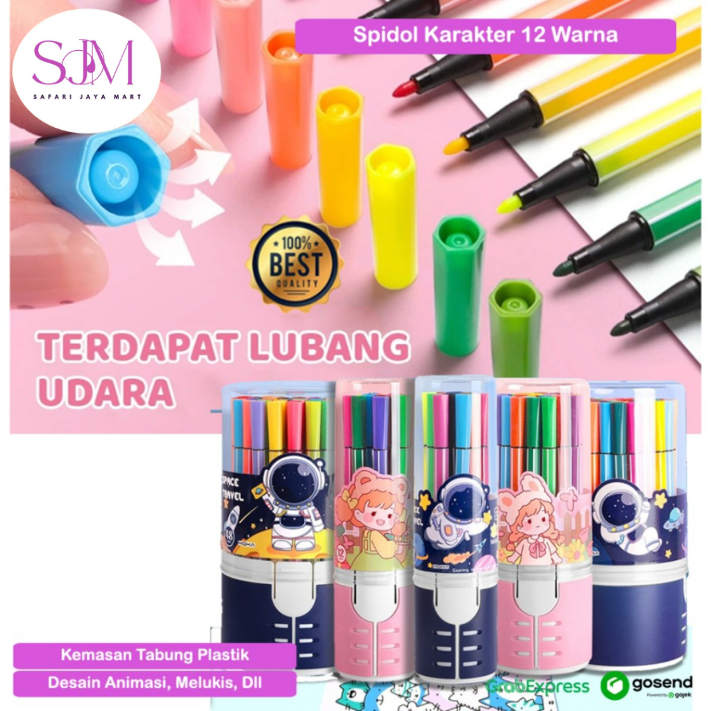 

Spidol Warna Warni Bisa di Hapus Karakter Lucu Hexagonal Watercolor Marker Pen 12 Warna Spidol Seni Menggambar Mewarnai Anak Dewasa Marker Motif Aneka Karakter Lucu