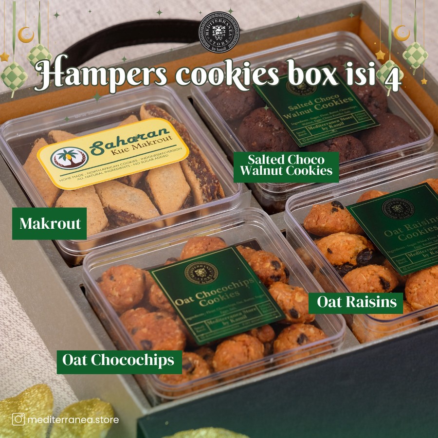 

Hampers Parcel Idul Fitri Cookies Box isi 4