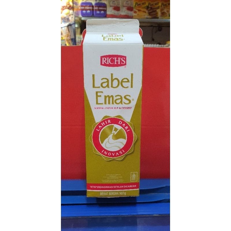 

Rich's Gold Labe Whipped Cream Cake & Dessert Topping 907gr