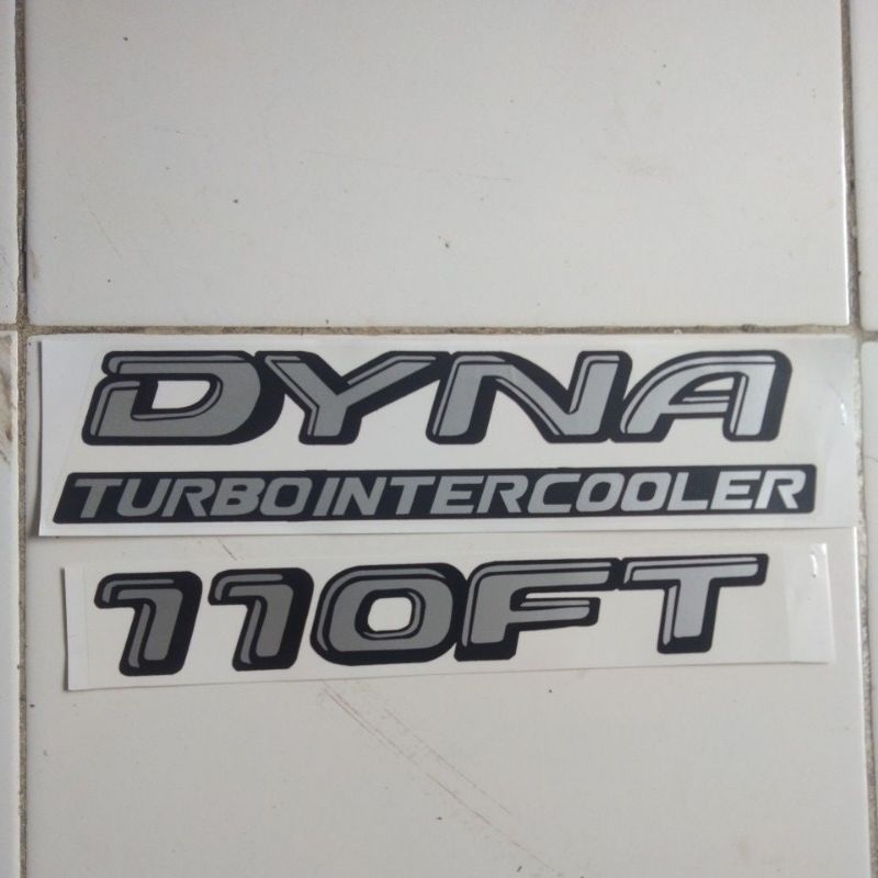 stiker mobil truk Dyna 110FT/STIKER MOBIL DYNA TURBO INTERCOOLER