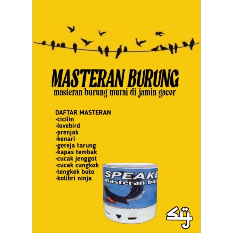 Mp3 masteran khusus burung murai speaker masteran burung
