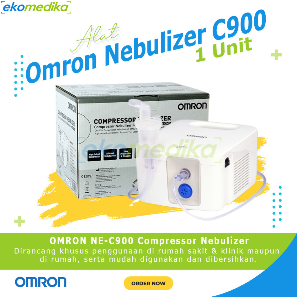 NEBULIZER OMRON C900 ALAT UAP OBAT OMRON NEC900 / OMRON NE C900