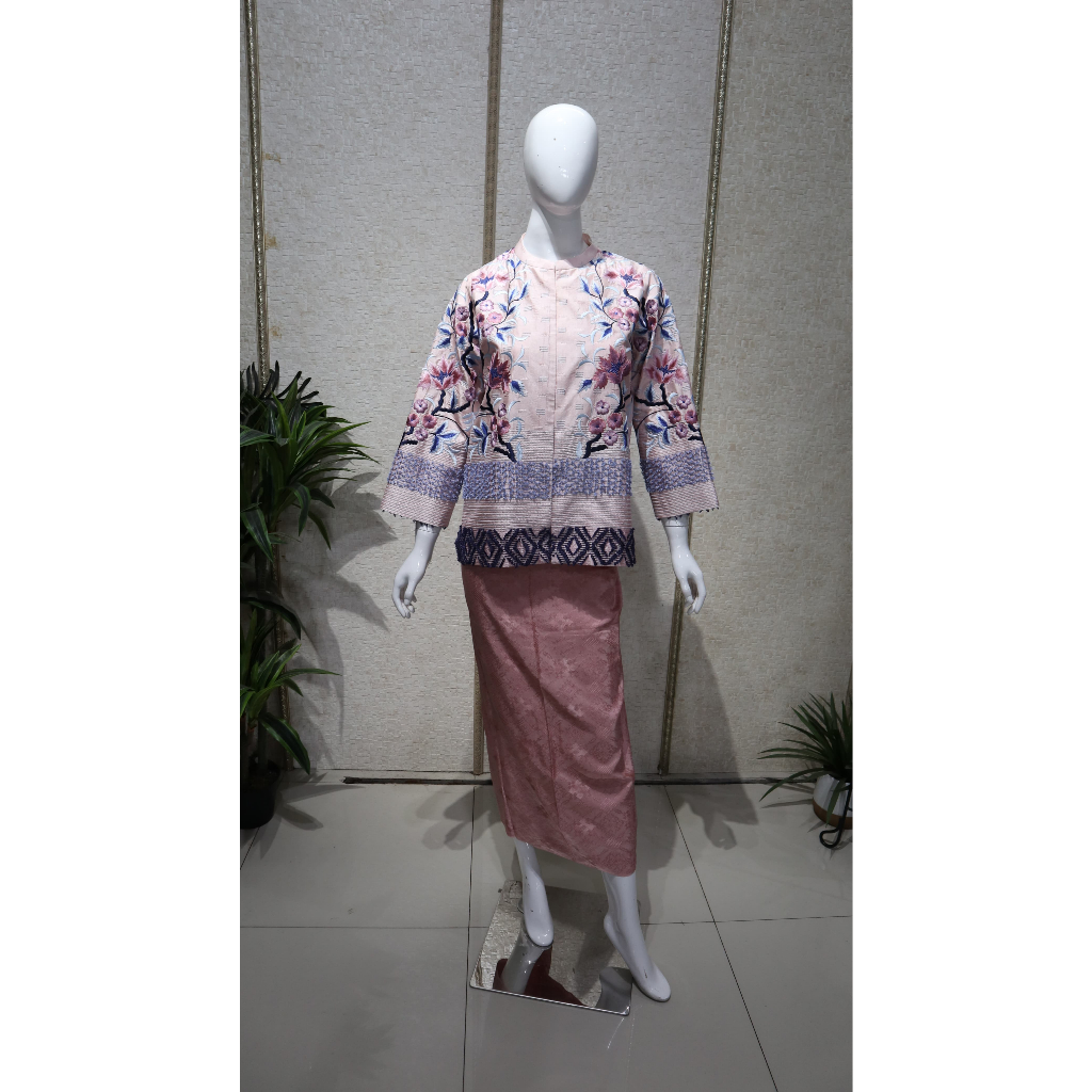 KAIN TENUN SUTERA BULU BORDIR BLOUSE PENDEK TENUN Isam 100% ASLI GARUT