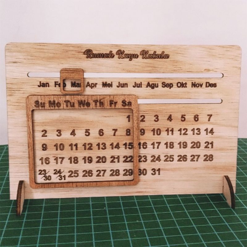 

Kalender Abadi Kalender Sepanjang Masa Kalender Kayu Aestetik Bisa Tulis nama