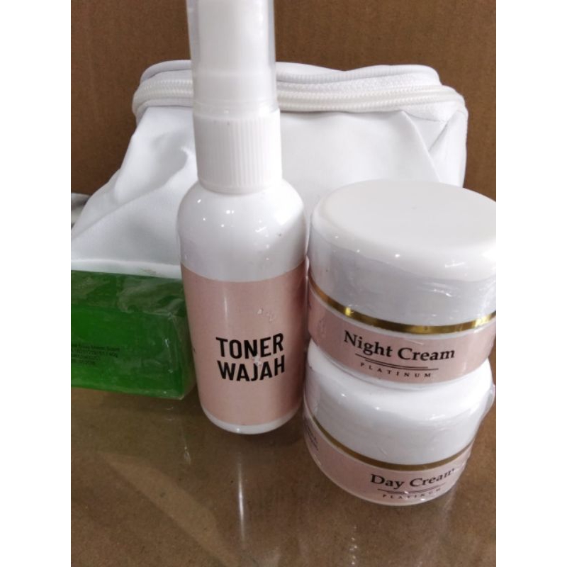 ORIGINAL PLATINUM GLOW SKIN / PAKET PLATINUM GLOW SKIN / SKINCARE PLATINUM GLOW  ECER ORI