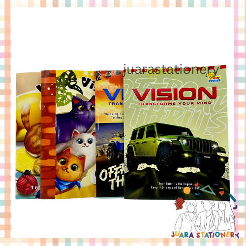 

(1220) Buku Tulis Vision 58 lembar (SATUAN) - Buku Tulis Buku Sekolah
