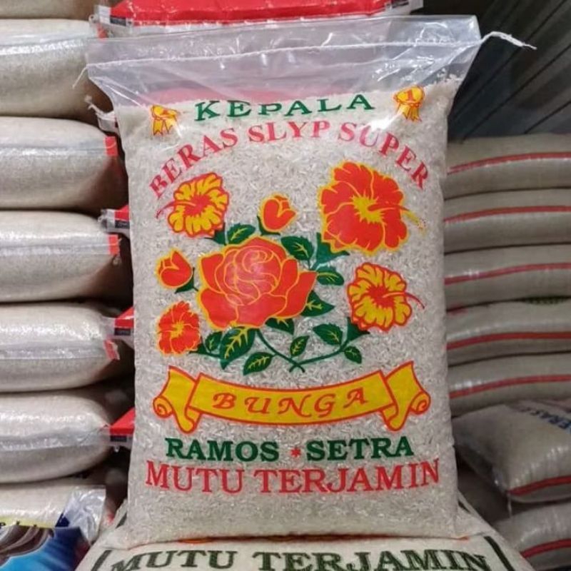 

beras cap bunga 5kg berkualitas