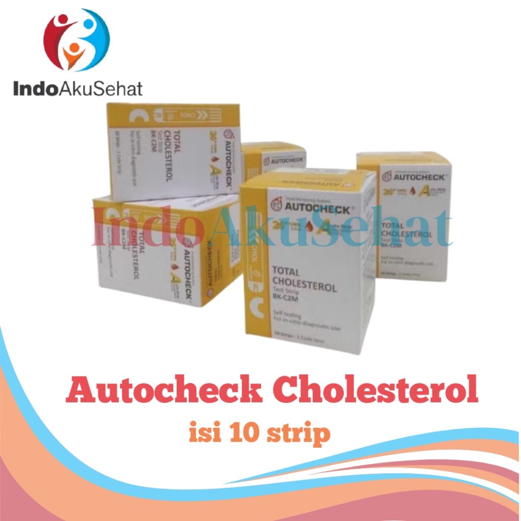 Strip Tes Kolesterol Autocheck Isi 10 Hasil Cepat Akurat
