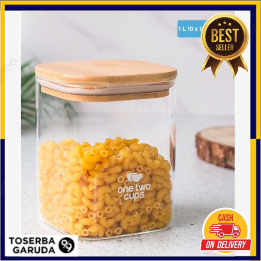 Toples Kaca Penyimpanan Makanan Kedap Udara Storage Jar toples kaca lebaran cantik set mewah