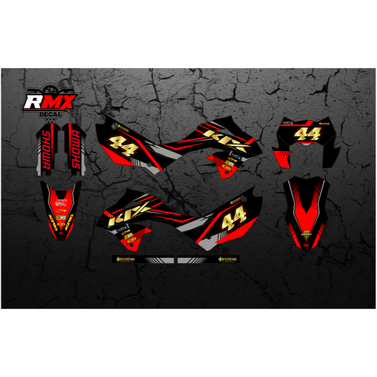 DECAL KLX 150 2023 FULLBODY (013) DEKAL STIKER KLX S SM SE 2024 2025 HITAM OREN, MERAH, KUNING, HIJA