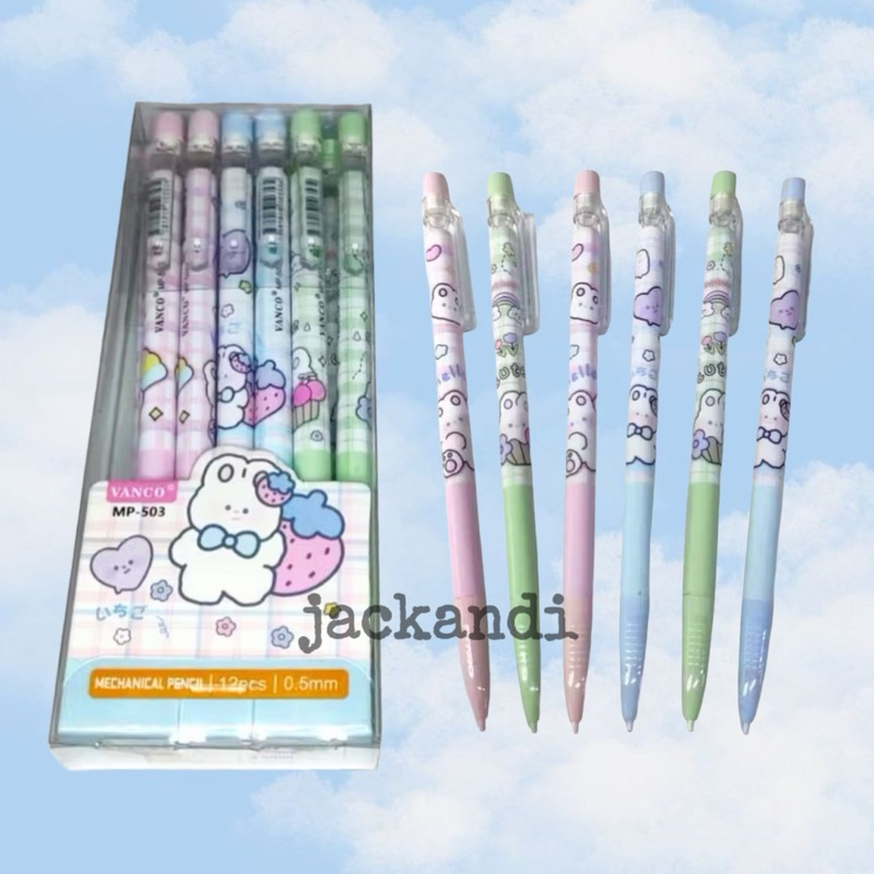 

Pensil Mekanik Anak Sekolah Karakter Lucu Kartun Gemes Imut 0.5mm