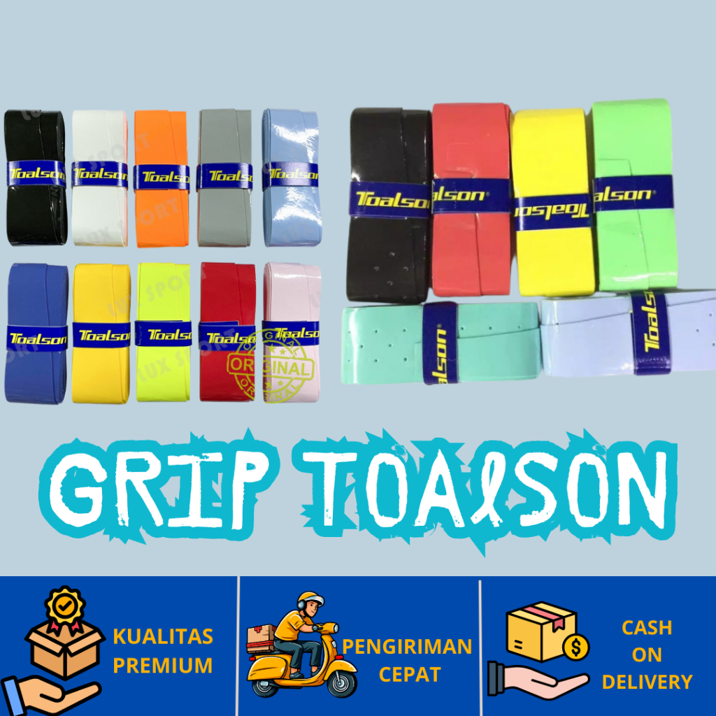 Grip raket badminton/tenis toalson karet