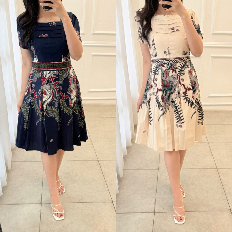 Batik Flare Dress batik modern
