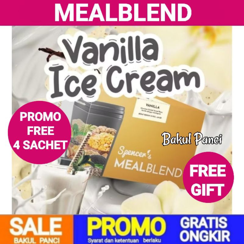

SPENCER'S MEALBLEND - COMPLETE NUTRITION MEAL REPLACEMENT - SPENCER MEAL BLEND - NUTRISI HARIAN ALAMI DIET SEHAT METABOLISM BOOSTER - VANILLA