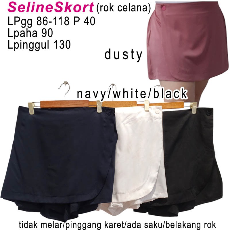 ROK CELANA BIG SIZE, XXL, TIE RIBBON SKORT, salur, stripe, jumbo, rocela, rok celana