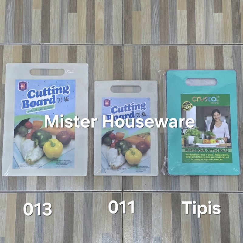 Talenan Plastik Tebal & Tipis Berwarna Twinpan Cutting Board Durable Higenis