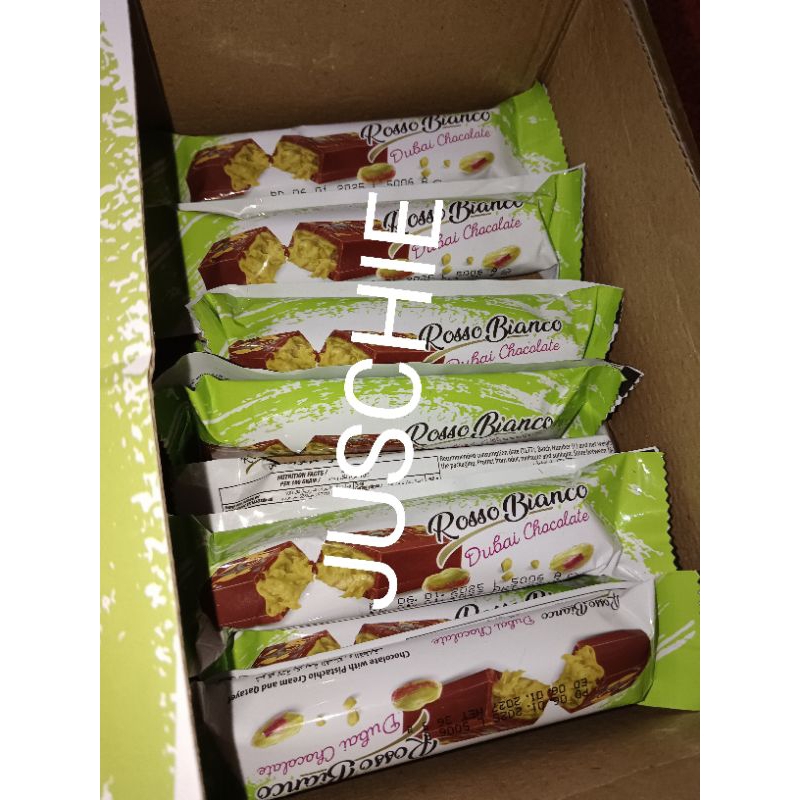 

Navi_Lezatoz Coklat Dubai Rosso Bianco Ori Viral Harga 1Pcs Pistachio Cream And Qatayef