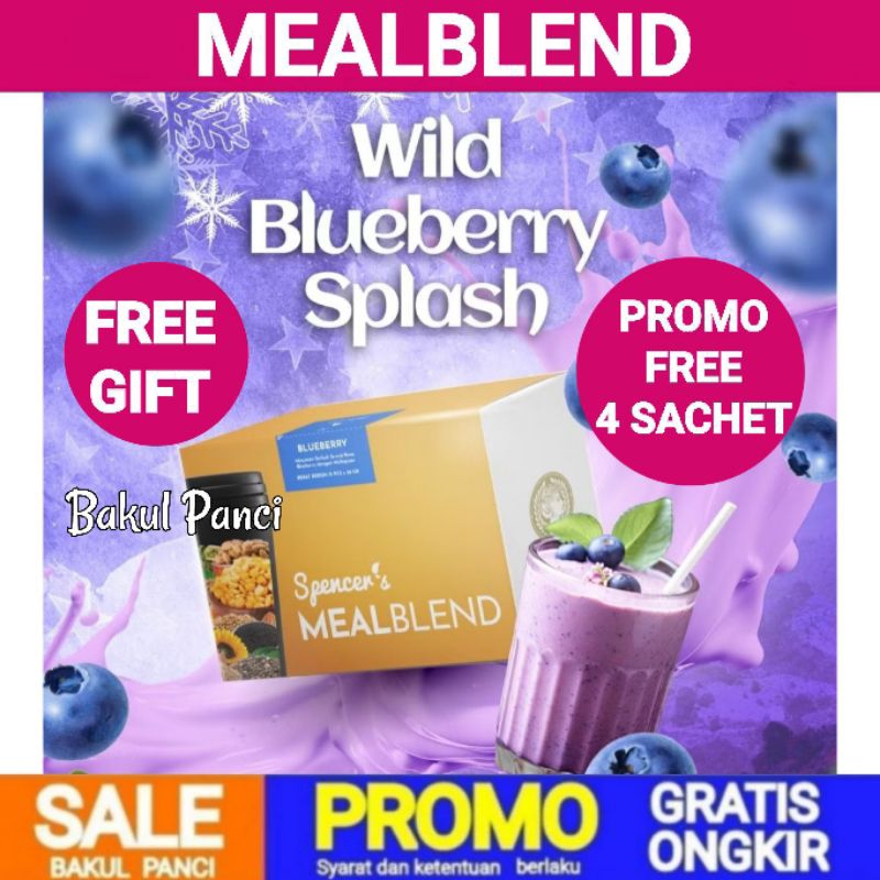 

SPENCER'S MEALBLEND - COMPLETE NUTRITION MEAL REPLACEMENT - SPENCER MEAL BLEND - NUTRISI HARIAN ALAMI DIET SEHAT METABOLISM BOOSTER - BLUEBERRY