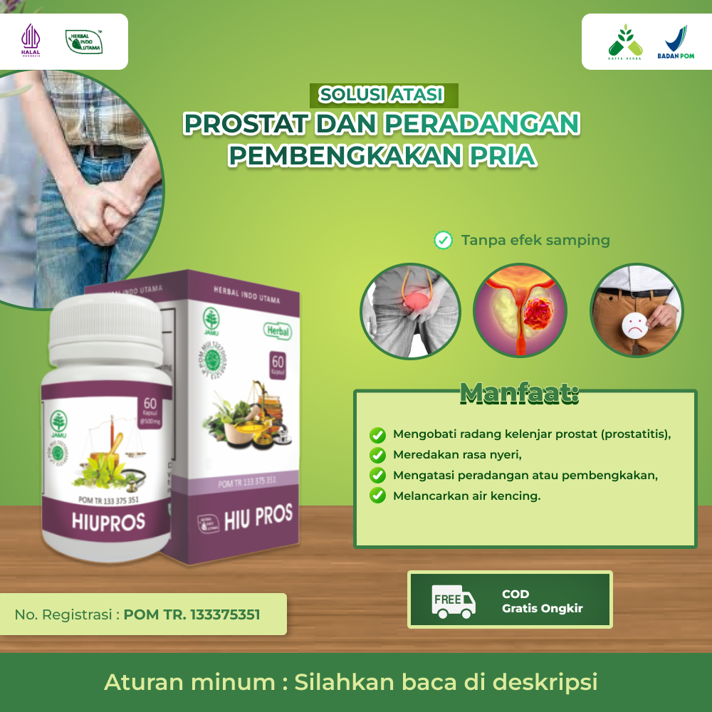 HIU PROS Obat Herbal Prostat ampuh