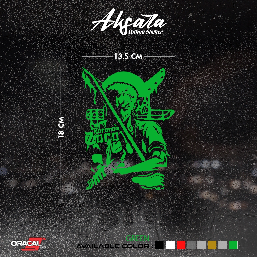 Stiker Cutting Zoro OnePiece| Cutting Sticker Zoro OnePiece