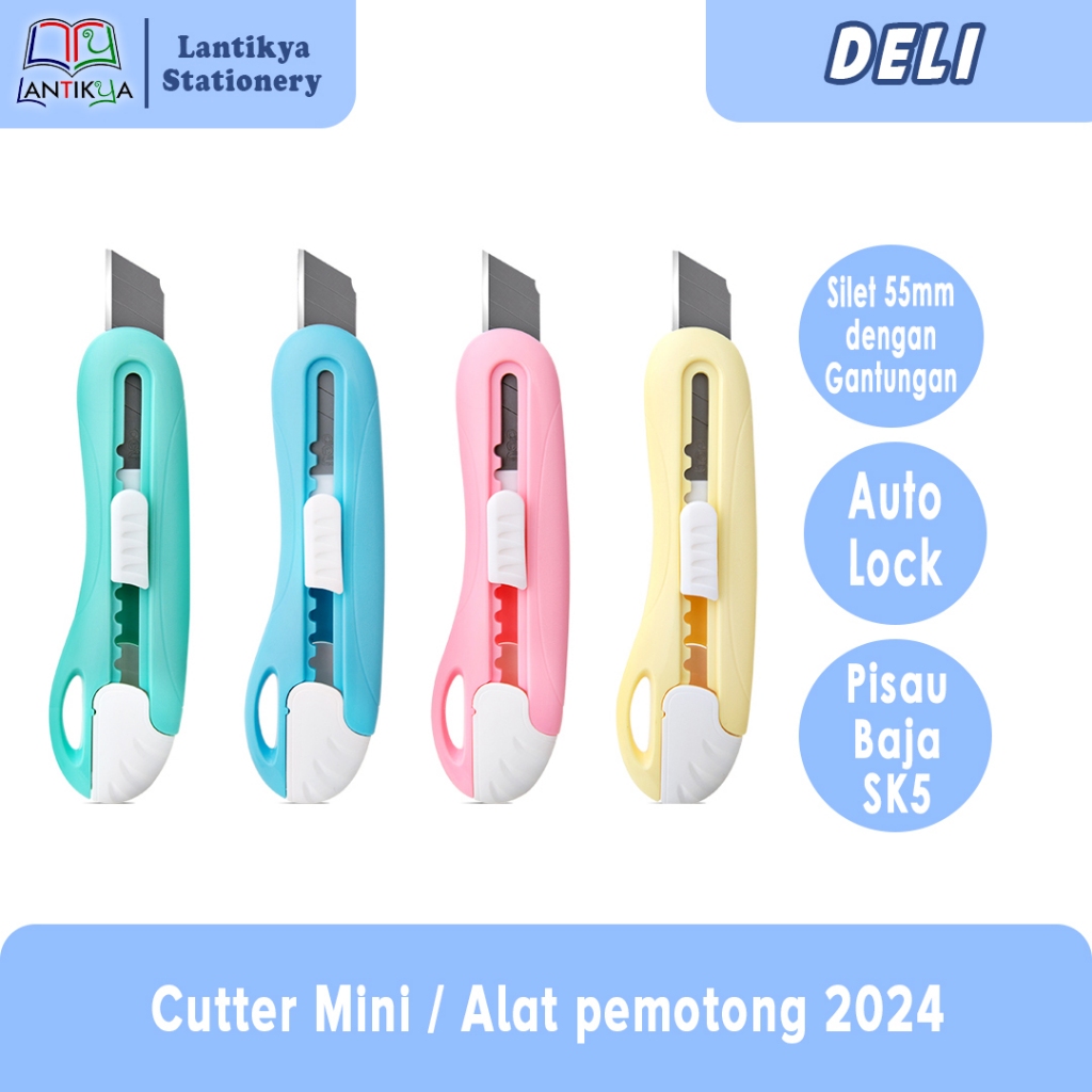 

Deli Cutter Mini Pisau Baja SK5 2024 55mm