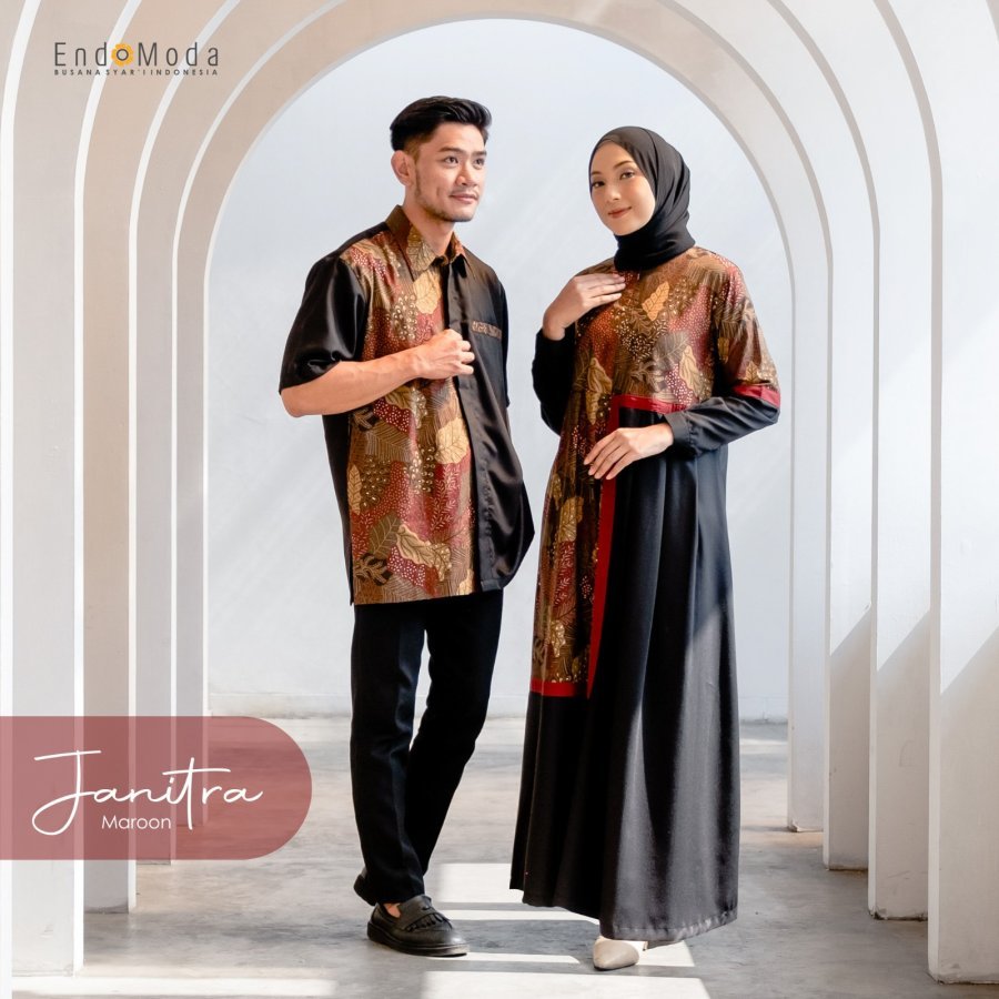 Baju Couple Gamis Koko Muslimah Janitra By Endomoda