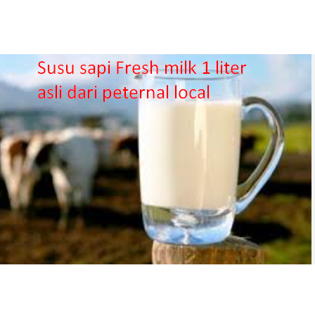 

Susu sapi Fresh milk 1 liter asli dari peternal local