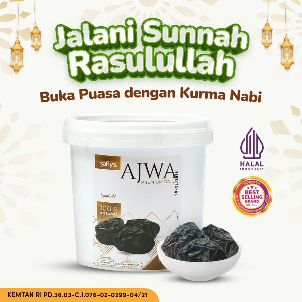 

Kurma Ajwa Premium Sunnah Nabi - Manis Lembut dalam Kemasan Ember