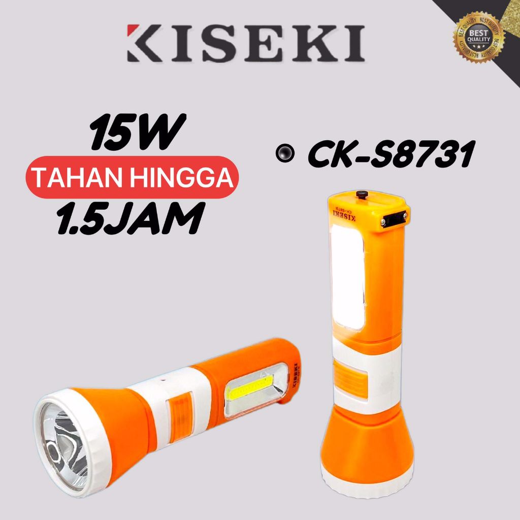 Kiseki Lampu Emergency Senter Tangan Rechargeable Eemergency Light Super Bright