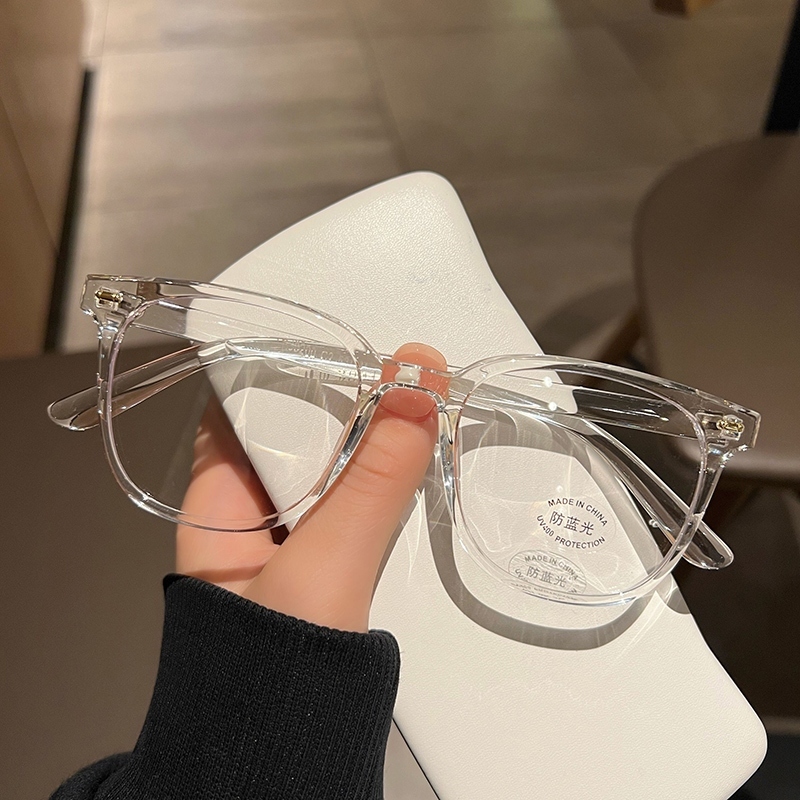 BIG SALE COD Kacamata Anti Cahaya Biru Transparent Frame Kacamata Optik Anti Radiasi Komputer Wanita