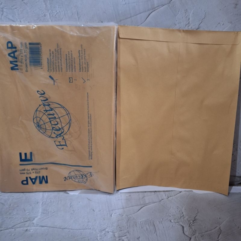 

(100 Pcs) Amplop Coklat Map Executive