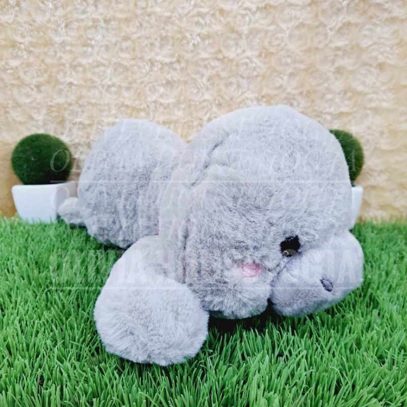Boneka Seal Abu Lying L Boneka Lying Anjing Laut L Boneka Lying Seal Blush On Pink L