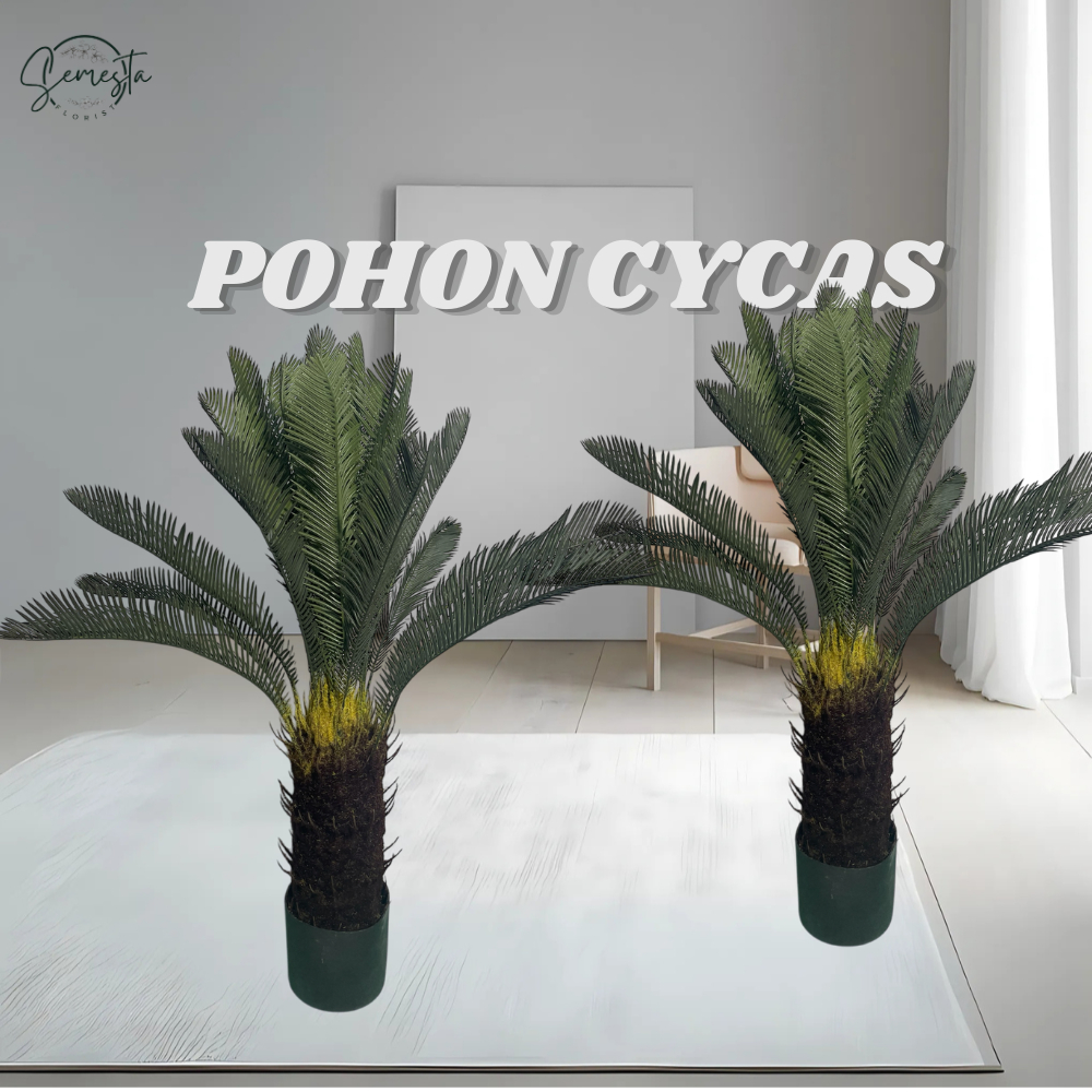 Semesta- Pohon Cycas Hiasan artificial Tinggi 100cm Dekorasi Ruangan Pohon Premium / CZ-21A