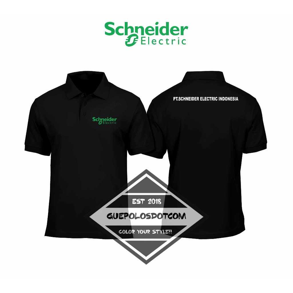 POLOSHIRT BERKERAH SCHNEIDER ELECTRIC INDONESIA - Baju Berkerah Schneider Electric - POLO KERAH PT.S